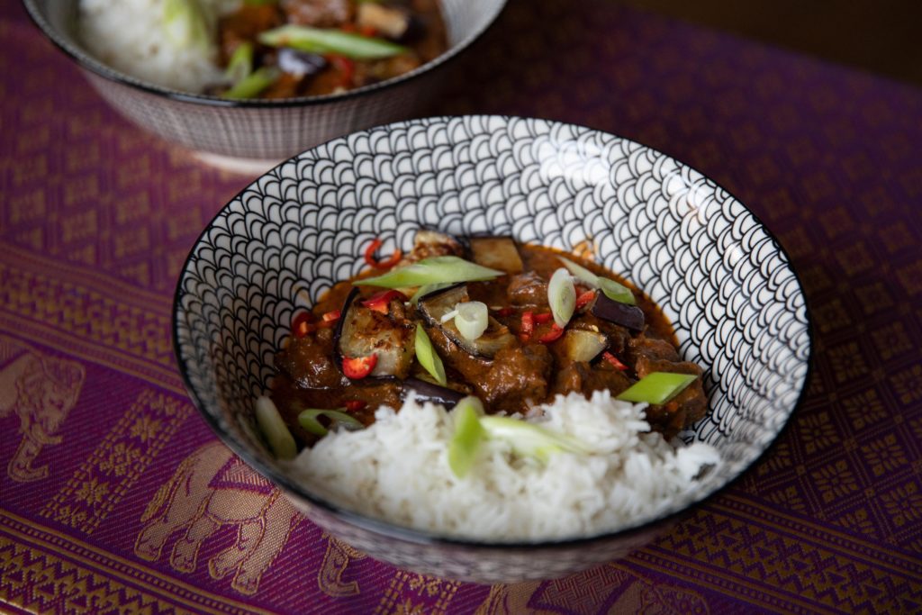 Thai Penang Beef & Aubergine Curry