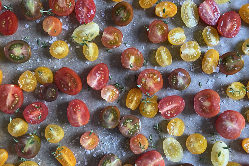 Oven Semi-Dried Cherry Tomatoes