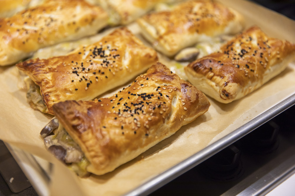 Cheesy Leek & Mushroom Pies