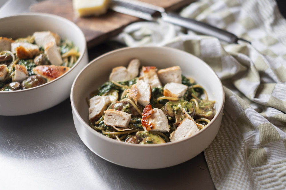 Chicken pesto pasta