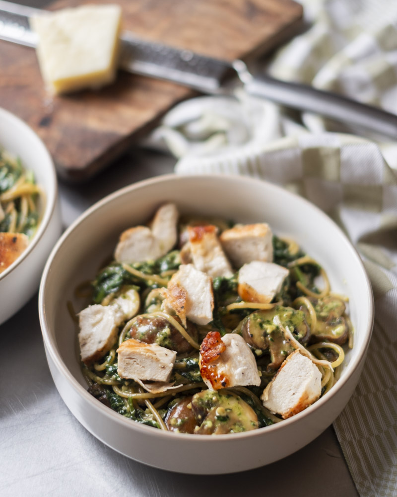 Chicken pesto pasta